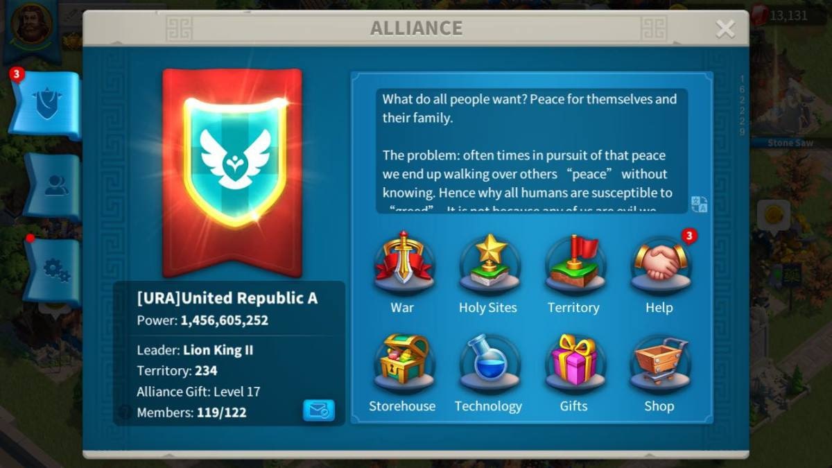 Rejoindre une alliance sur Rise of Kingdoms est très utile !